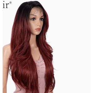 E4- ombré side part wig NWT New 24”